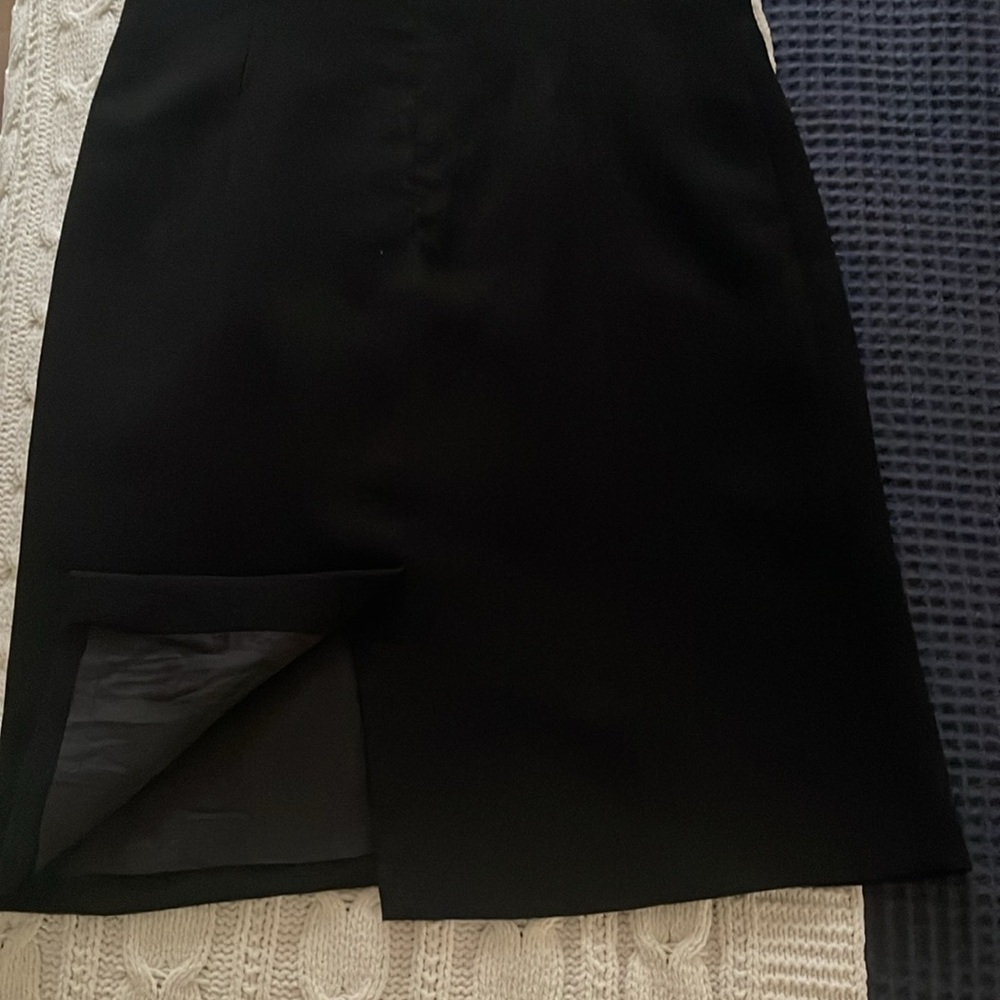 Rikki Freeman for Terri John Black Formal Asymmetrical Dress with Bow Size 10 - Picture 15 of 16